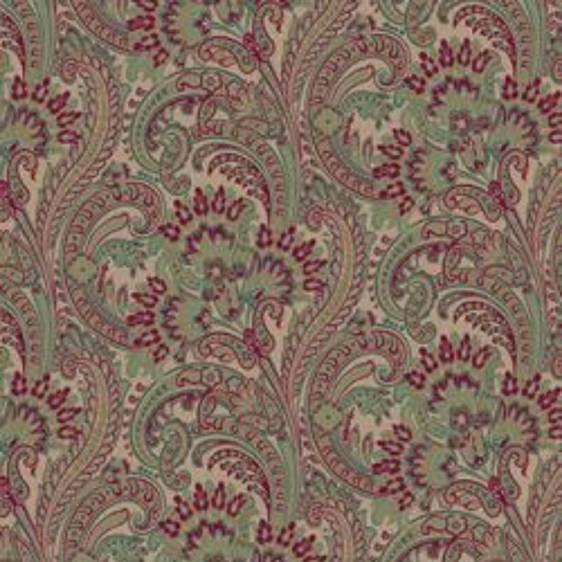 Colorful classic paisley wallpaper