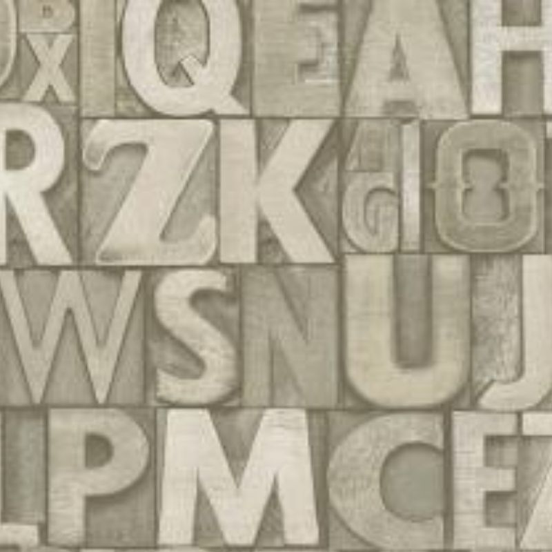 Bold typography modern style wallpaper