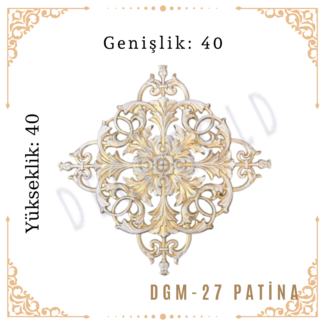 Decogold Dekoratif Motif ( DGM-27-Bronz)