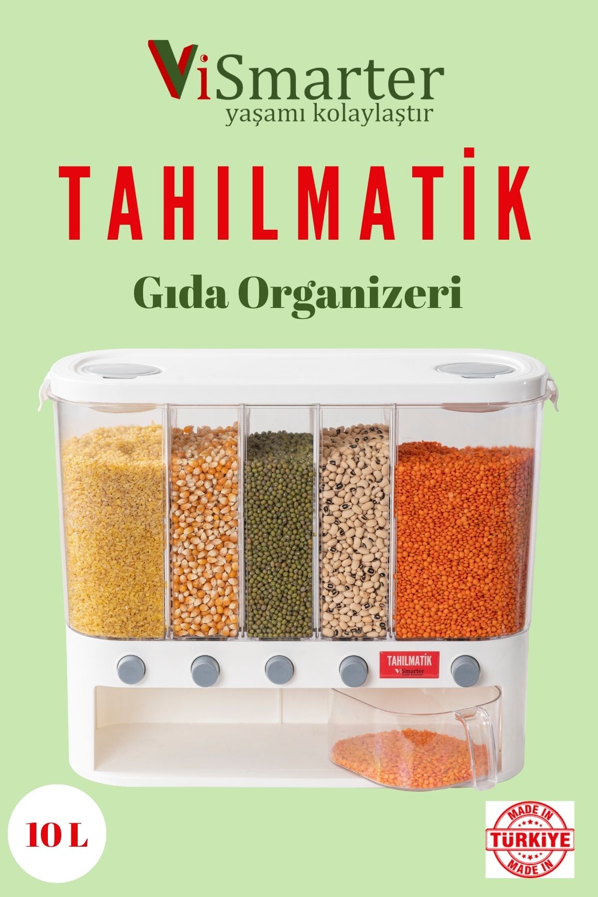 TAHILMATİK GIDA TAHIL VE BAKLİYAT ORGANİZER (BEYAZ)