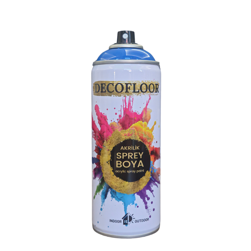 Decofloor Boncuk Mavi Akrilik Sprey Boya