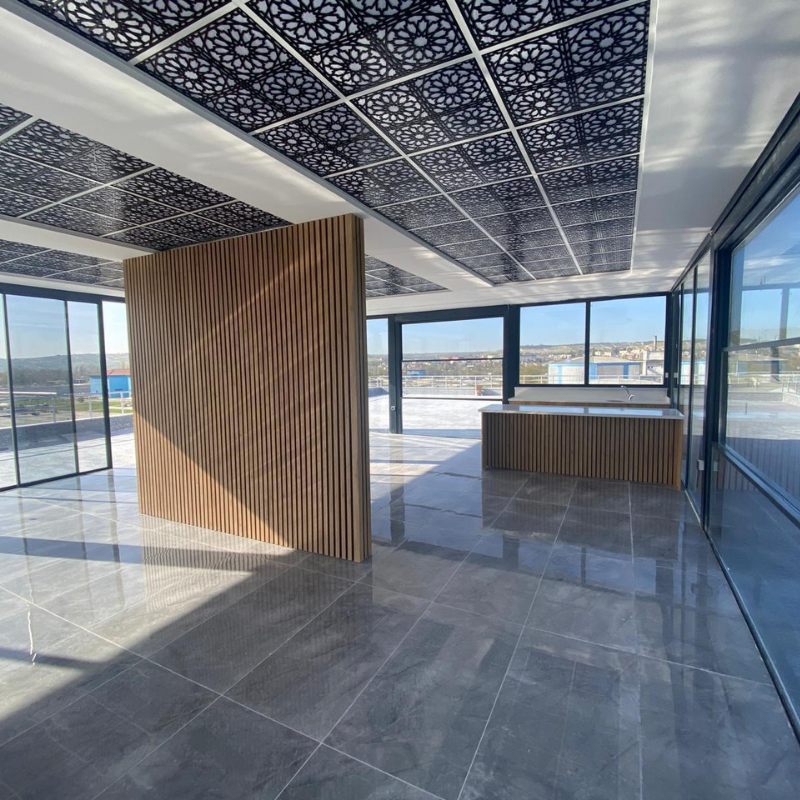 60*60 Selçuk Tavan Panel (Gümüş)