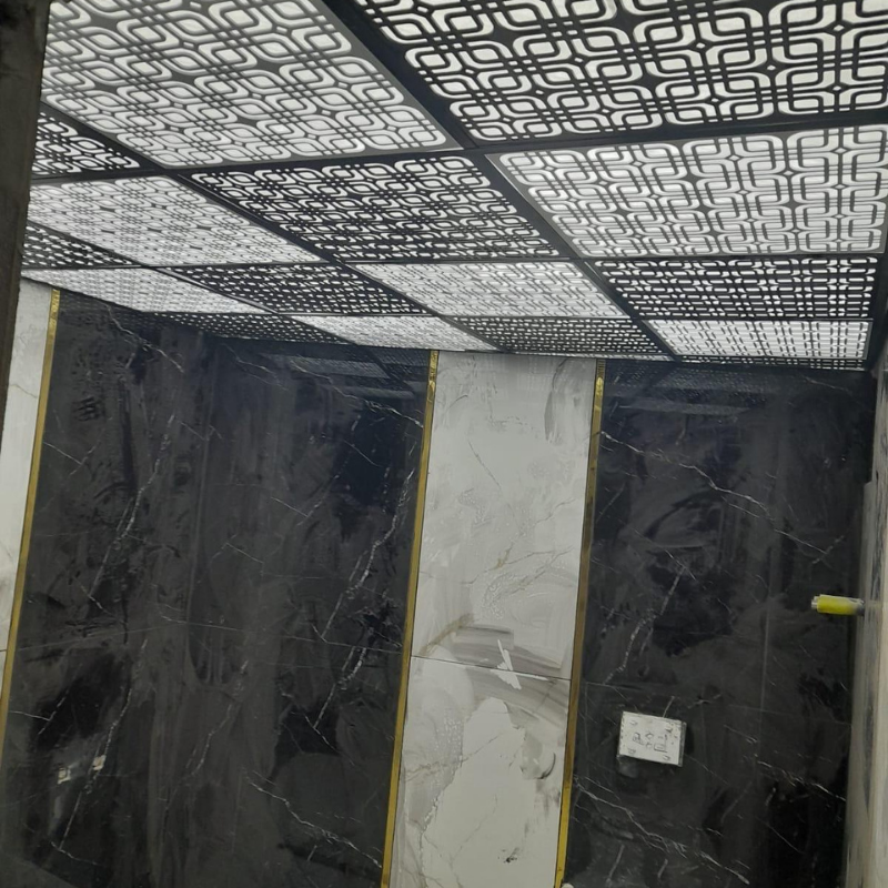 60*60 Moderna Tavan Panel (Altın)